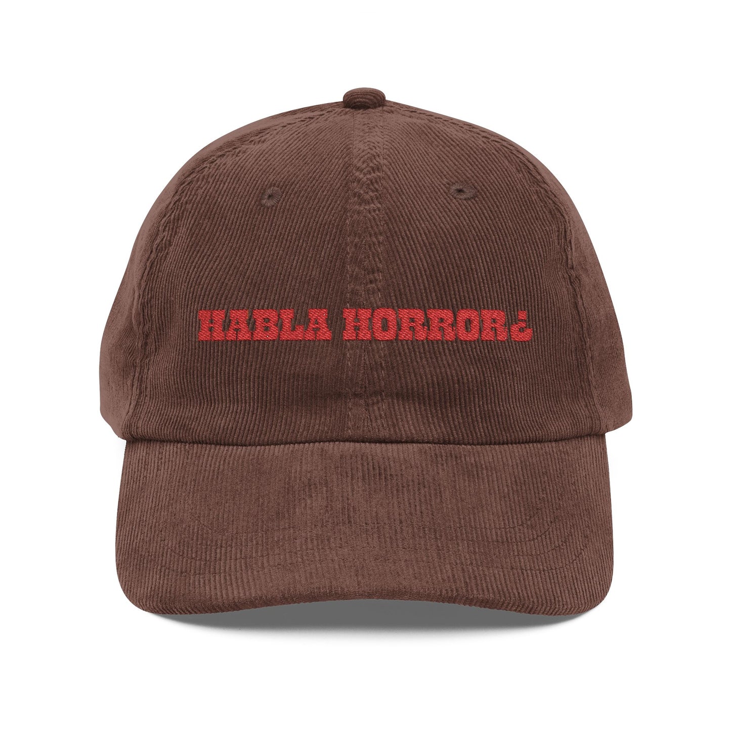Habla Horror v1 Corduroy Cap (Embroidery)