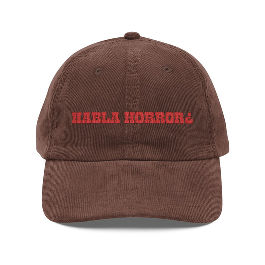 Habla Horror v1 Corduroy Cap (Embroidery)