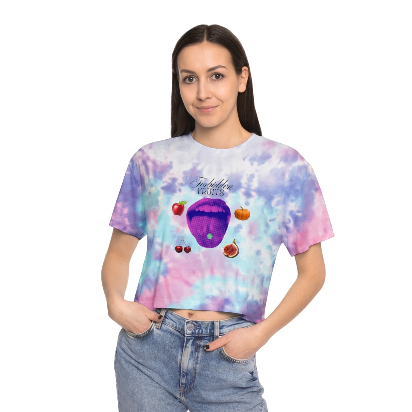 Forbidden Fruits Women's Tie-Dye Festival Crop Tee
