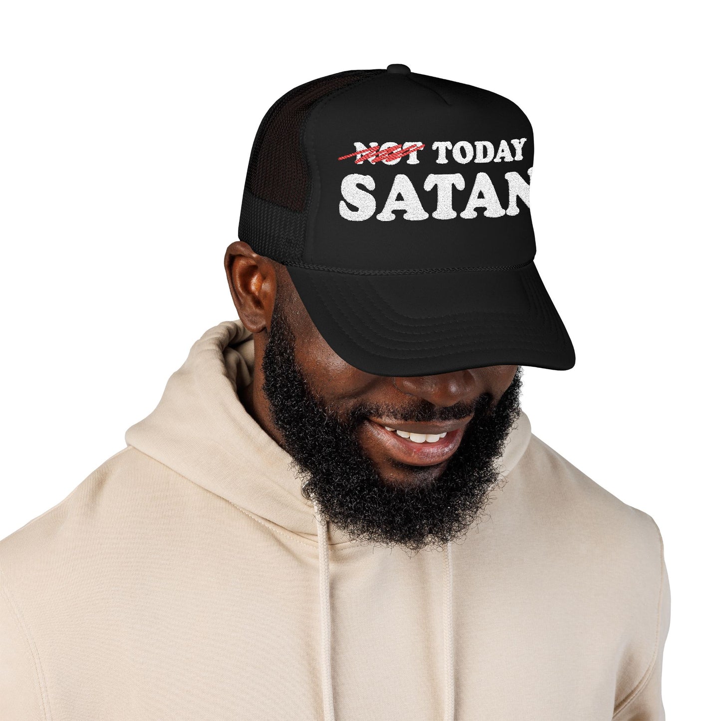 The Rapture 2025 Satan Foam Trucker Hat (Embroidery)