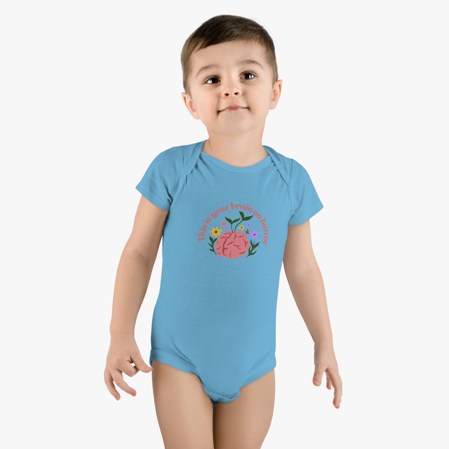 This Is Your Brain on Horror Baby Short Sleeve Onesie®