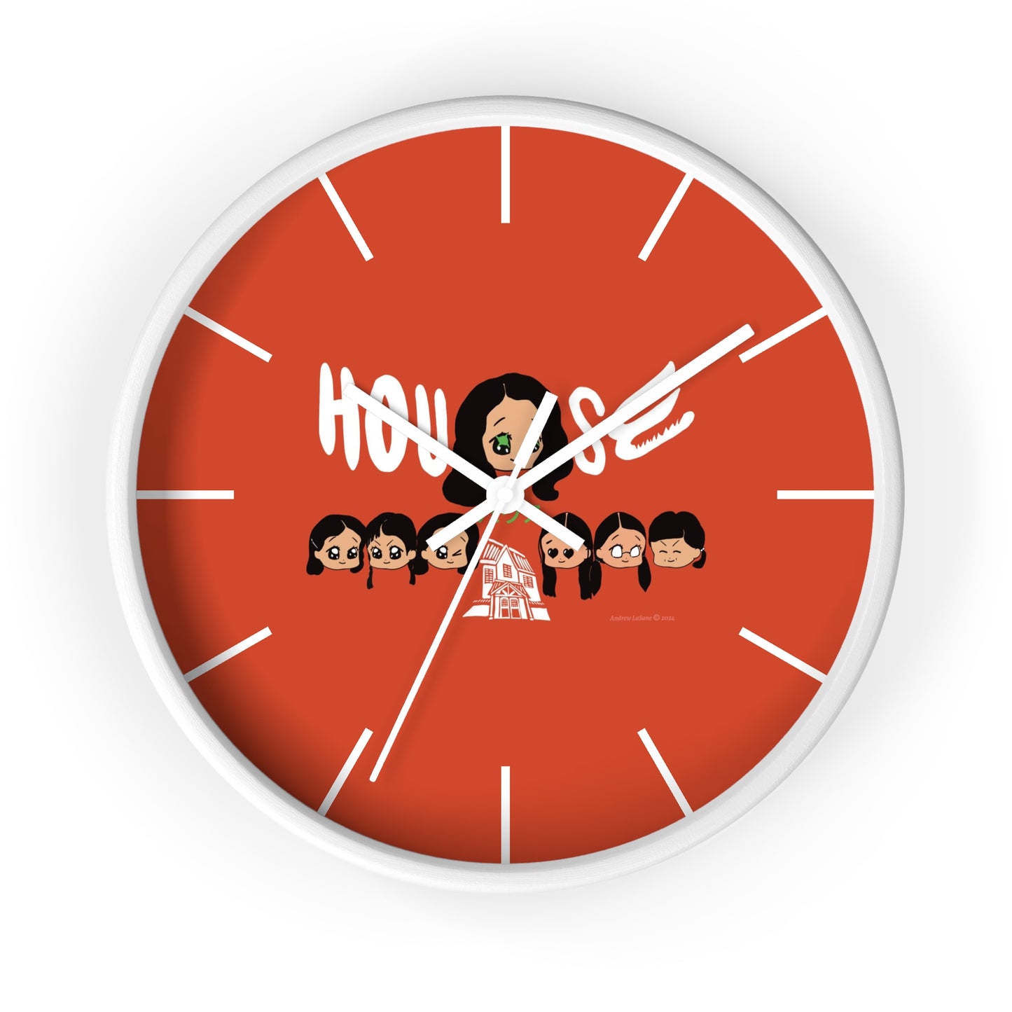 House Hausu 1977 Japanese Horror Movie Chibi Style Wall Clock