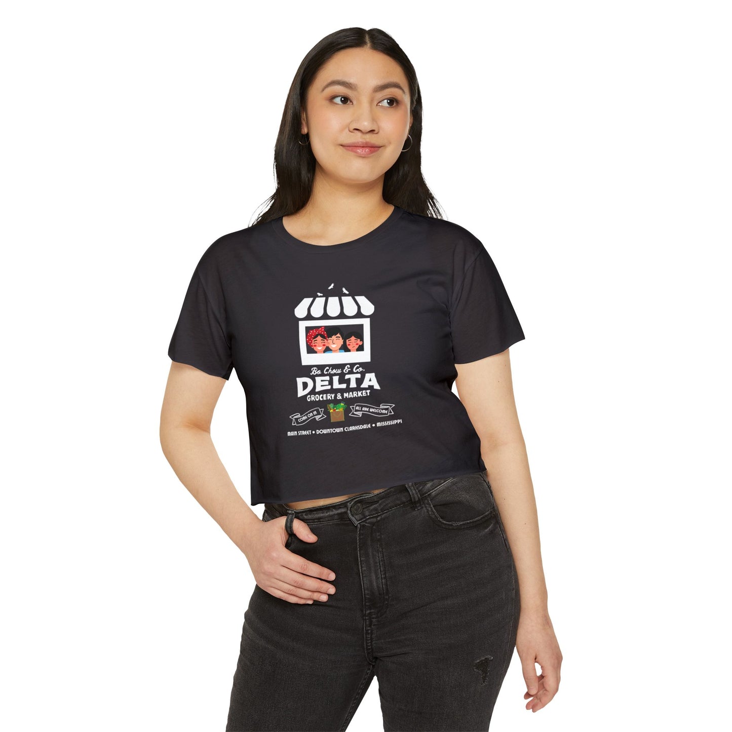 SINNERS Chow Grocery Crop Top