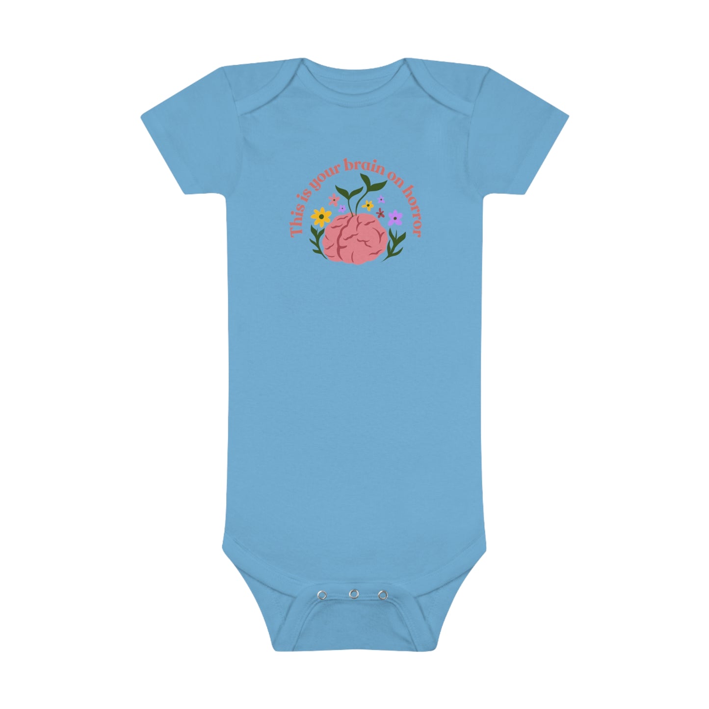 This Is Your Brain on Horror Baby Short Sleeve Onesie®