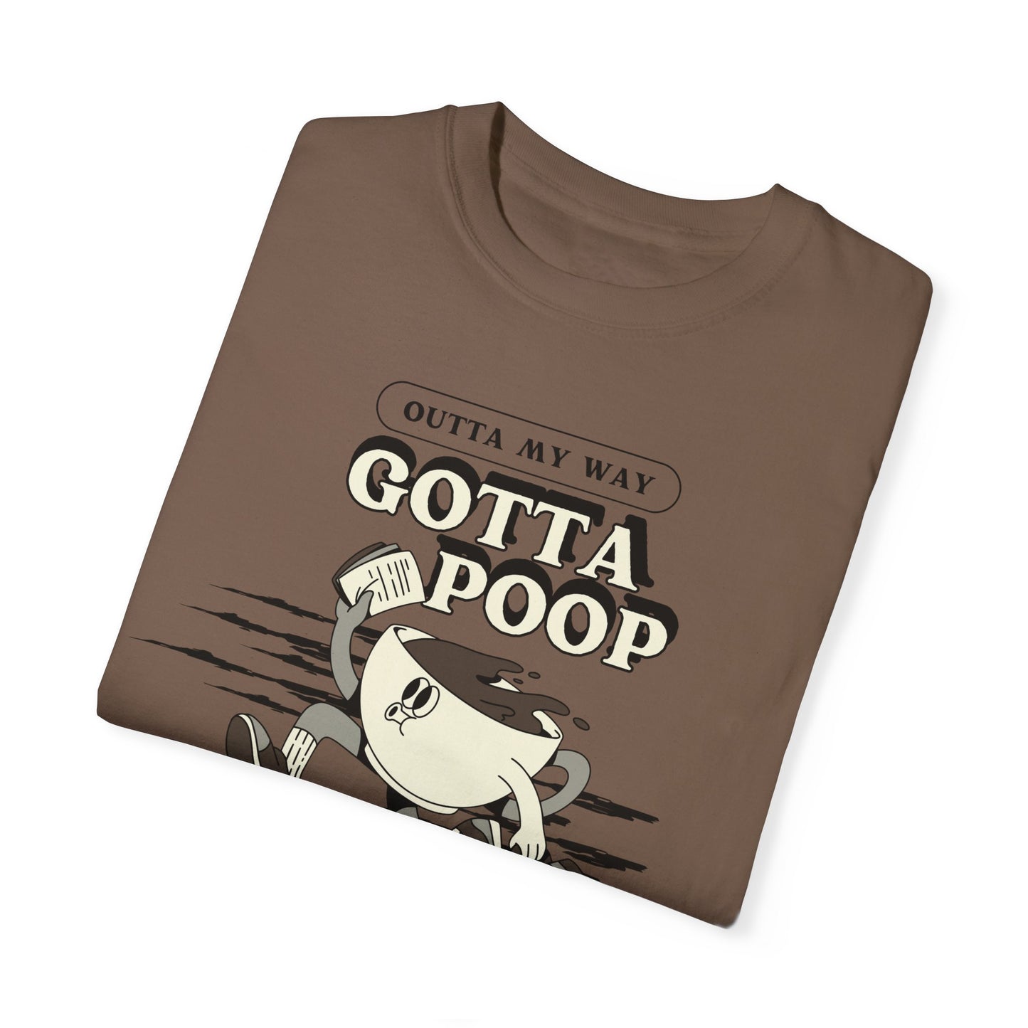 Coffee Retro Graphic Poop T-shirt