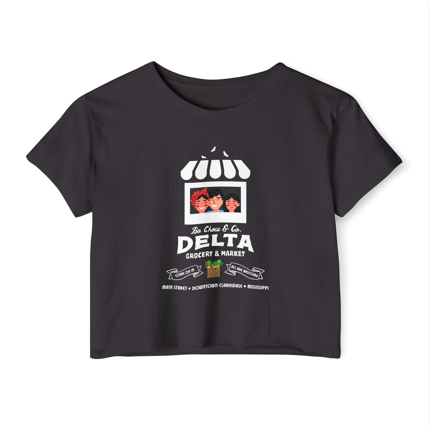 SINNERS Chow Grocery Crop Top