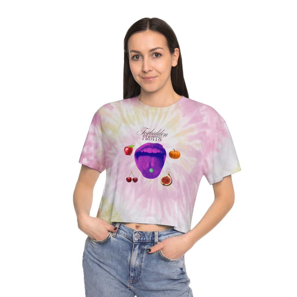 Forbidden Fruits Women's Tie-Dye Festival Crop Tee