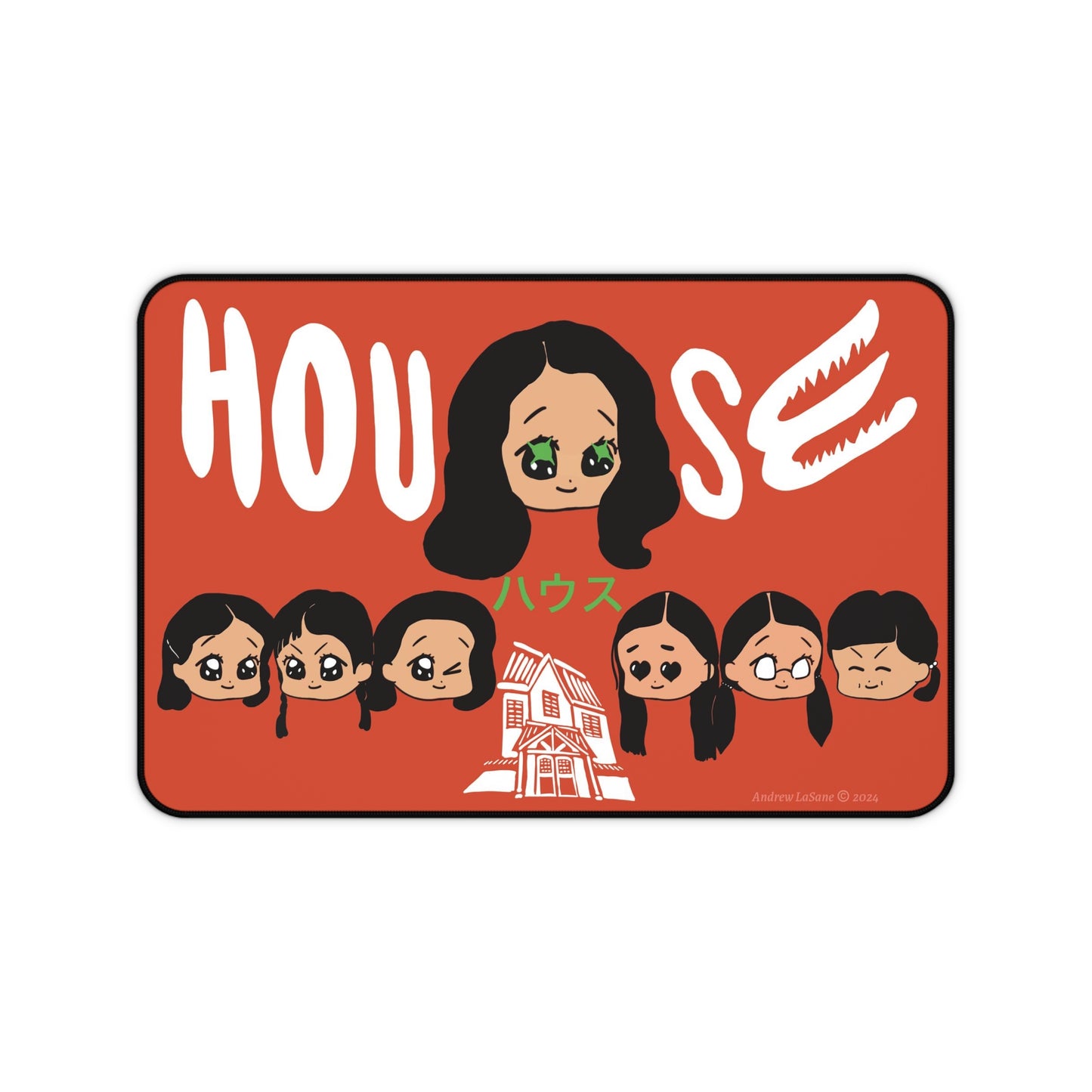 Hausu House 1977 Horror Chibi Style Desk Mouse Neoprene Mat