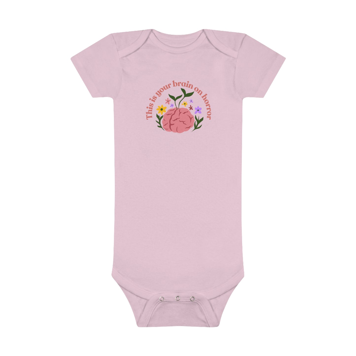 This Is Your Brain on Horror Baby Short Sleeve Onesie®