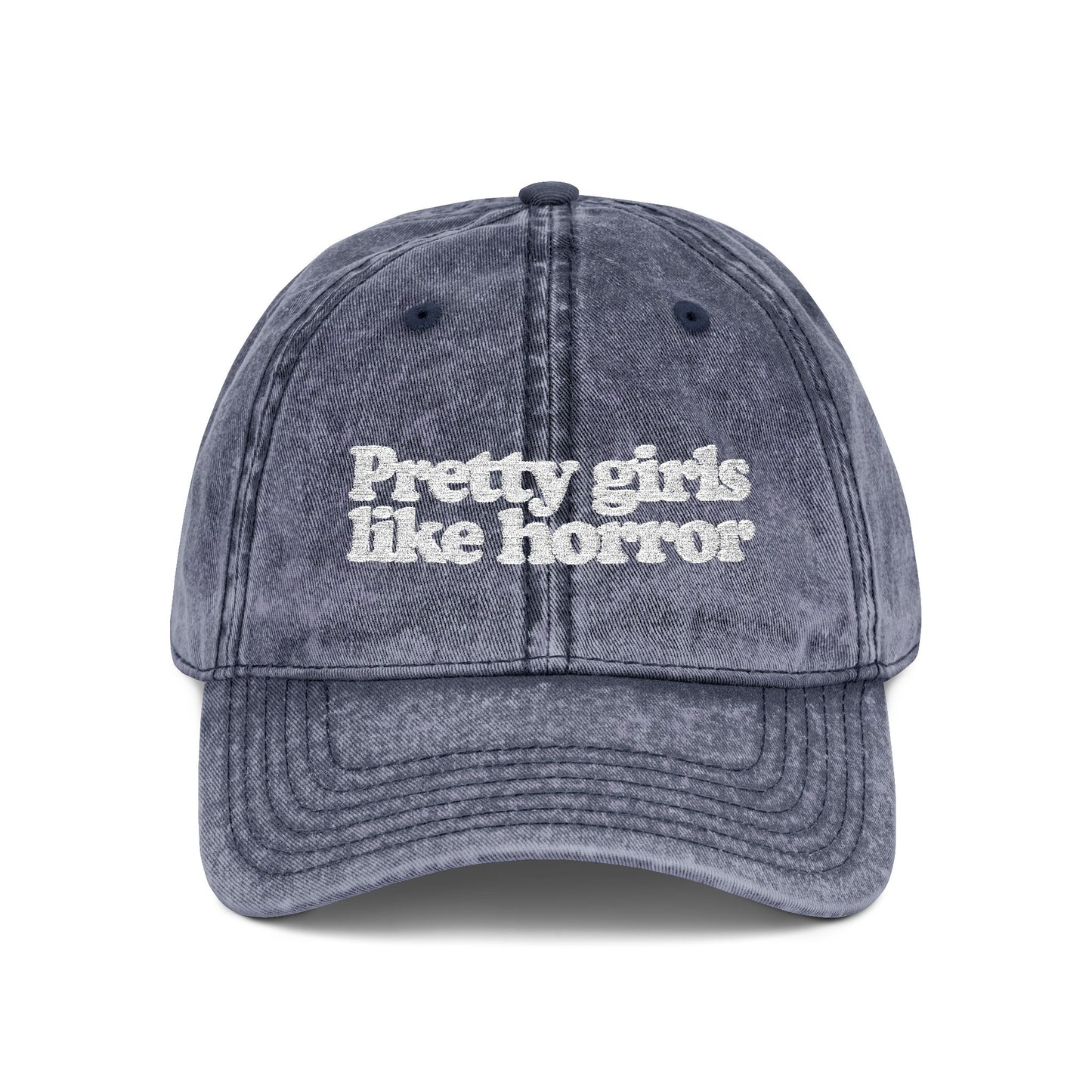 Pretty Girls Like Horror Vintage-Style Cap (Embroidered)