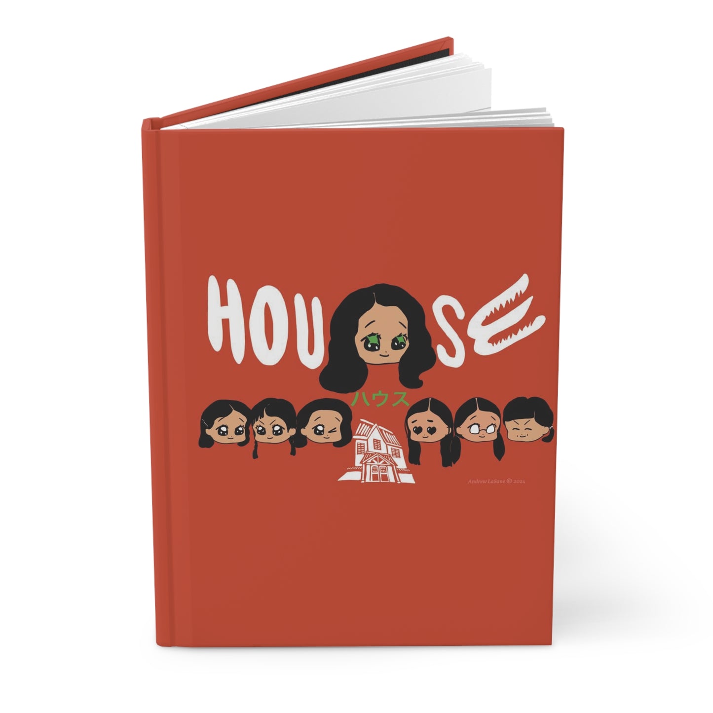 House Hausu 1977 Horror Movie Chibi Style Hardcover Journal Matte