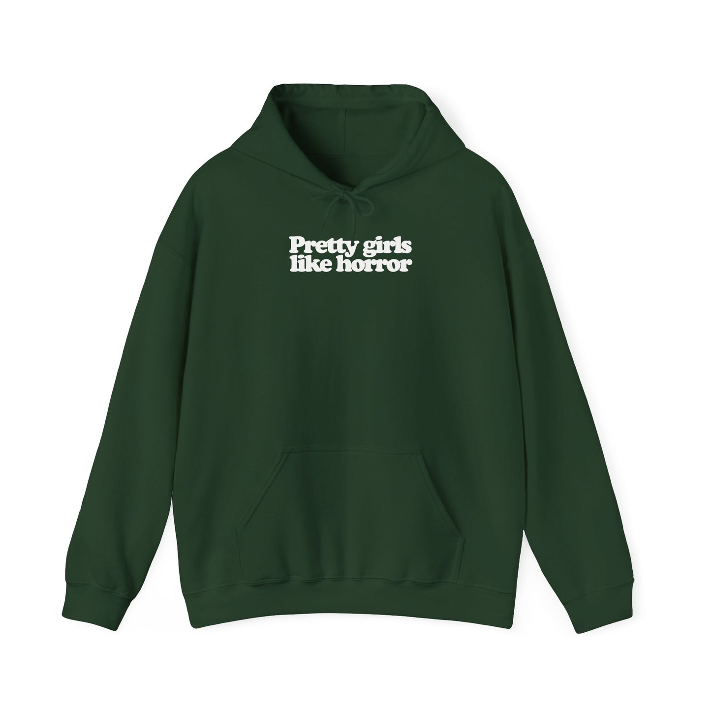 Pretty Girls Like Horror Heavy Blend™ Hooded Sweatshirt