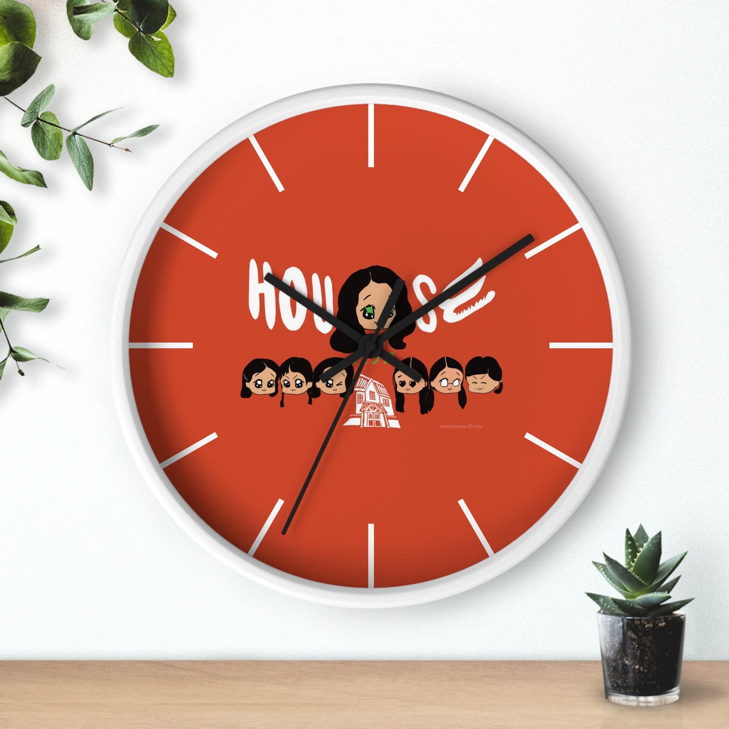 House Hausu 1977 Japanese Horror Movie Chibi Style Wall Clock