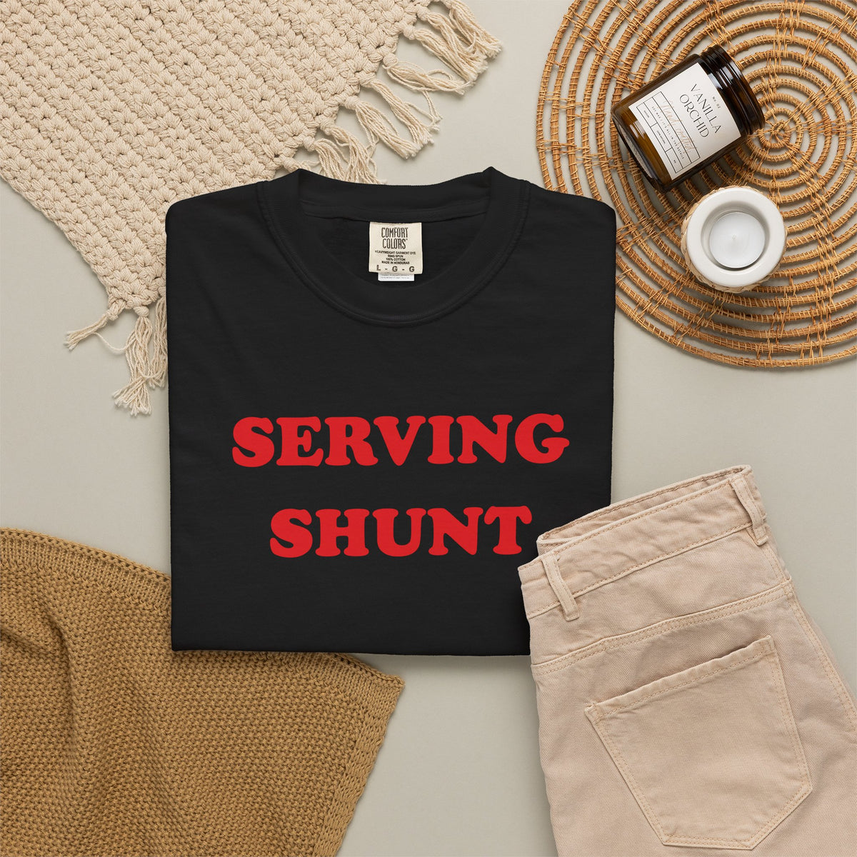 Serving Shunt "Society" Unisex Garment-Dyed T-shirt
