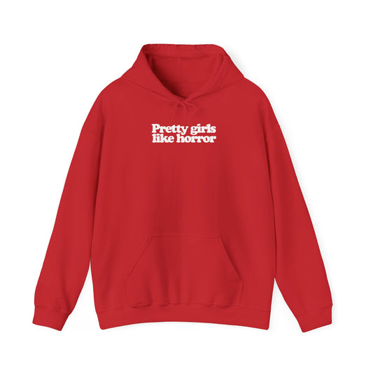 Pretty Girls Like Horror Heavy Blend™ Hooded Sweatshirt