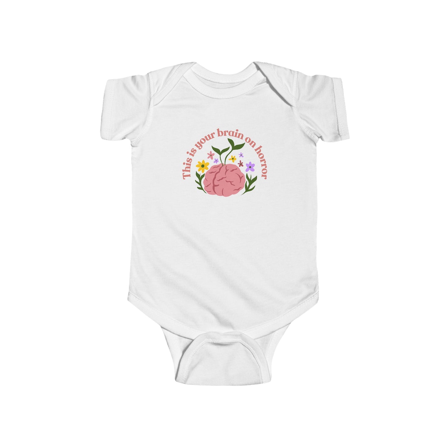 “This Is Your Brain on Horror” Infant Fine Jersey Bodysuit