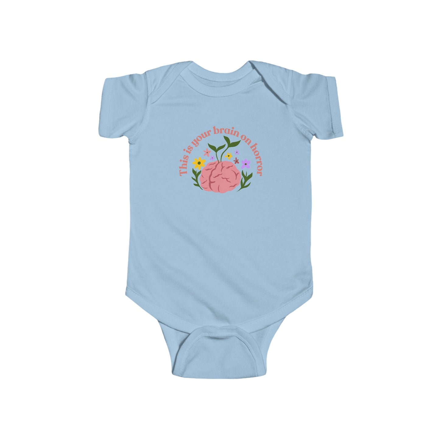 “This Is Your Brain on Horror” Infant Fine Jersey Bodysuit