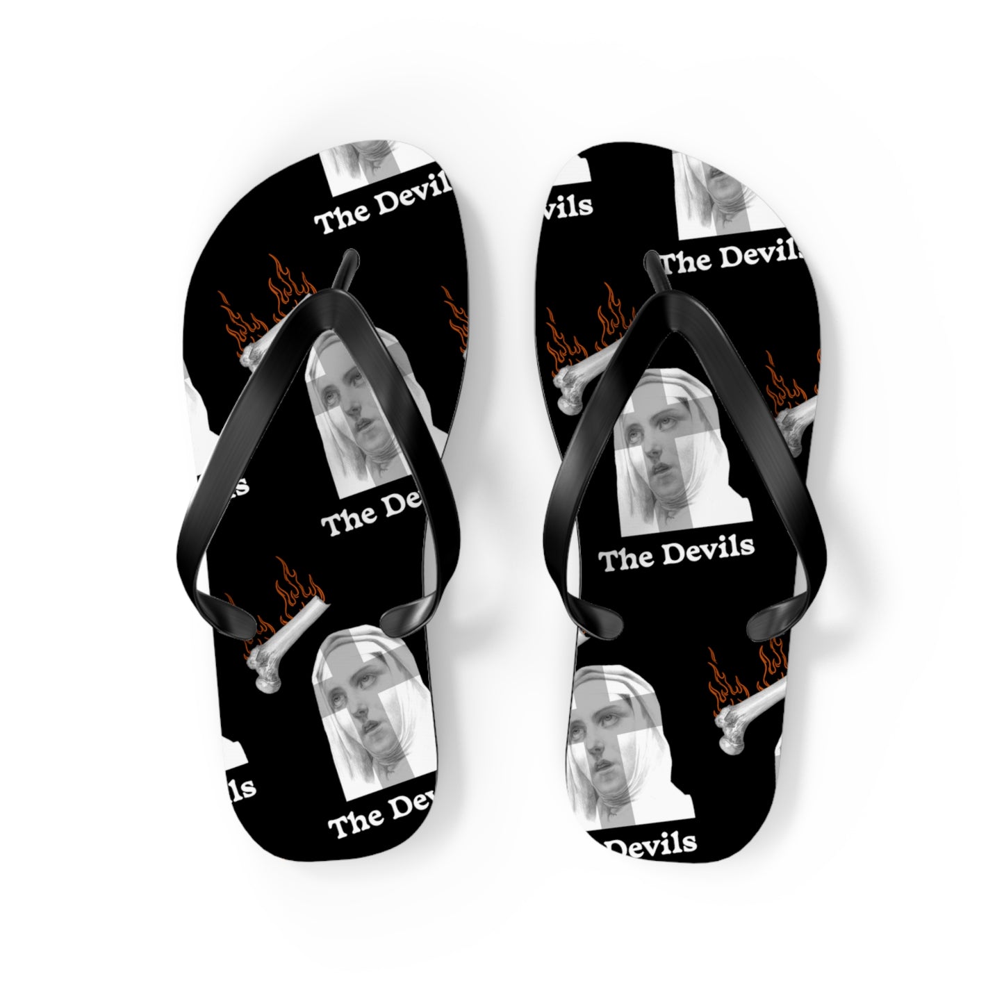 The Devils 1971 All-Over Print Flip Flops