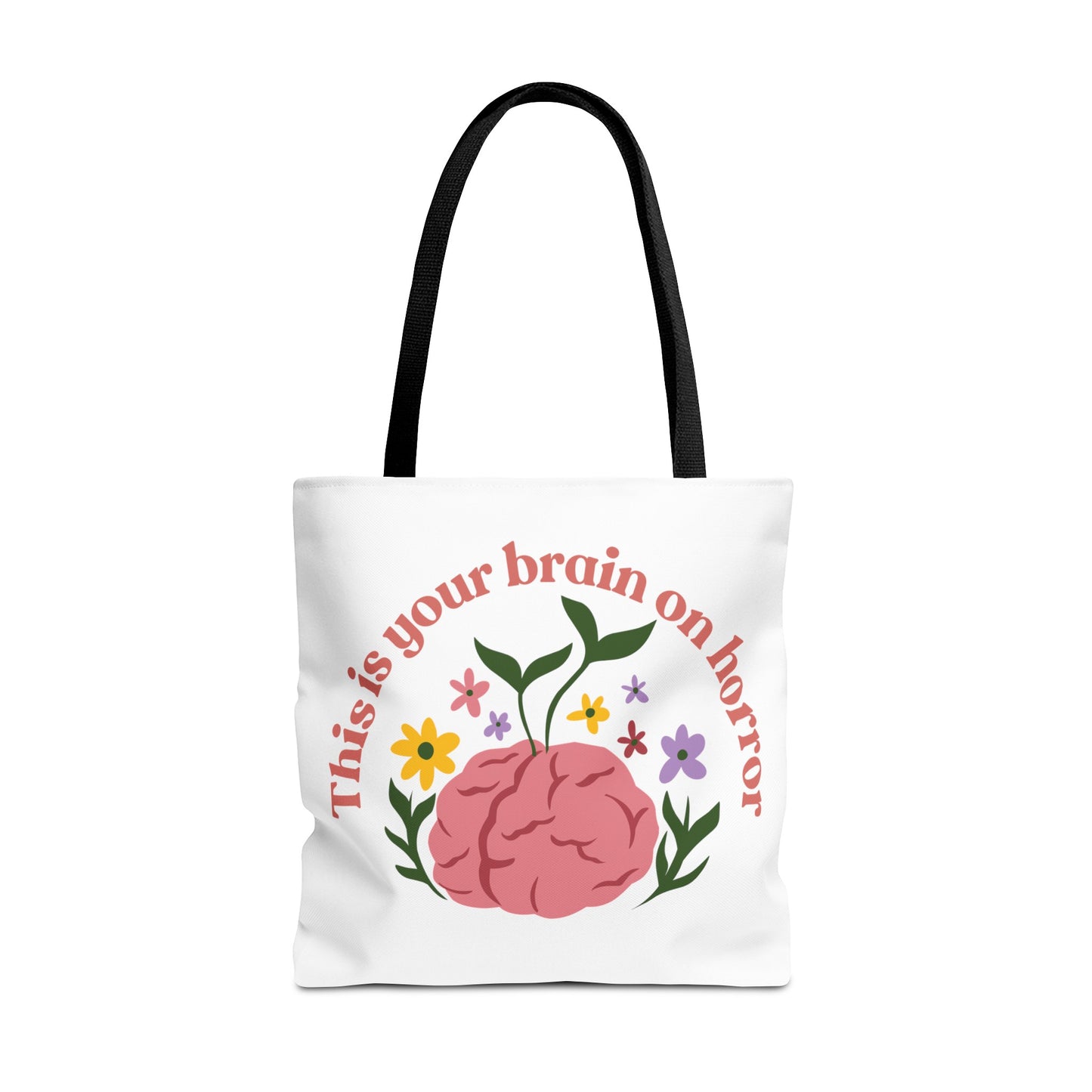 “This is Your Brain on Horror” Oversized Thrifting Tote