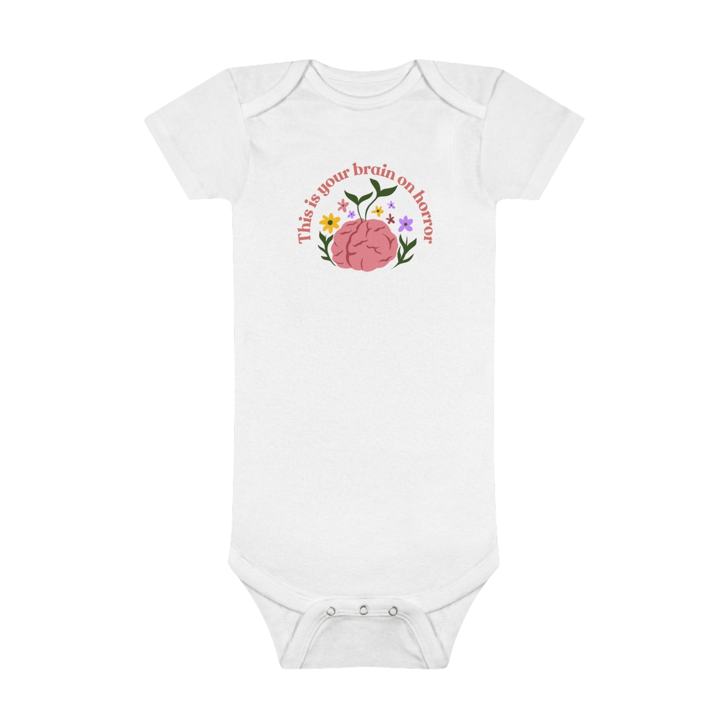 This Is Your Brain on Horror Baby Short Sleeve Onesie®