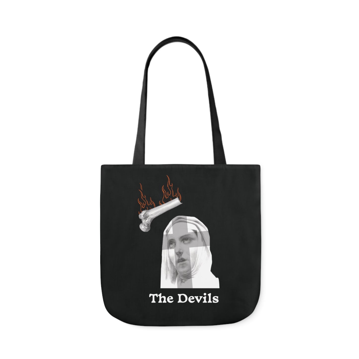 The Devils Jeanne Oversized Canvas Tote Bag 18” x 18”