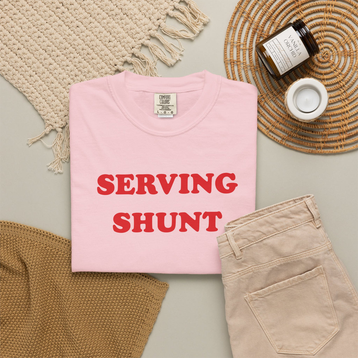 Serving Shunt "Society" Unisex Garment-Dyed T-shirt