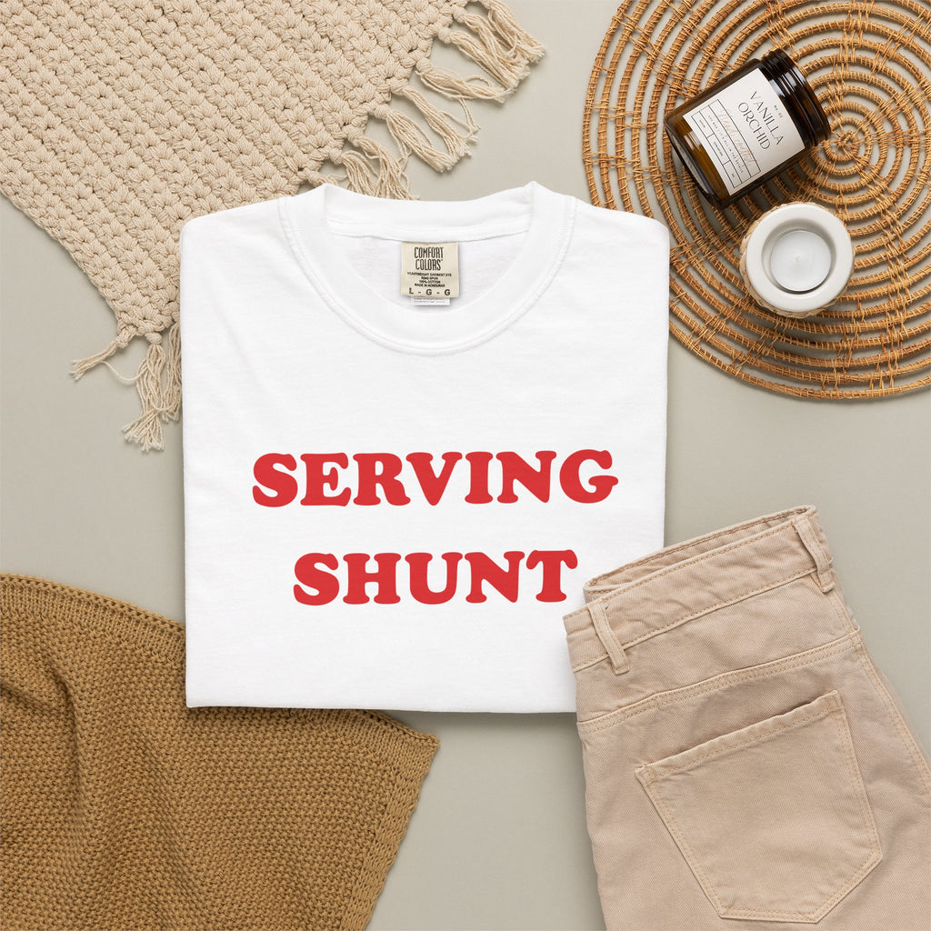 Serving Shunt "Society" Unisex Garment-Dyed T-shirt