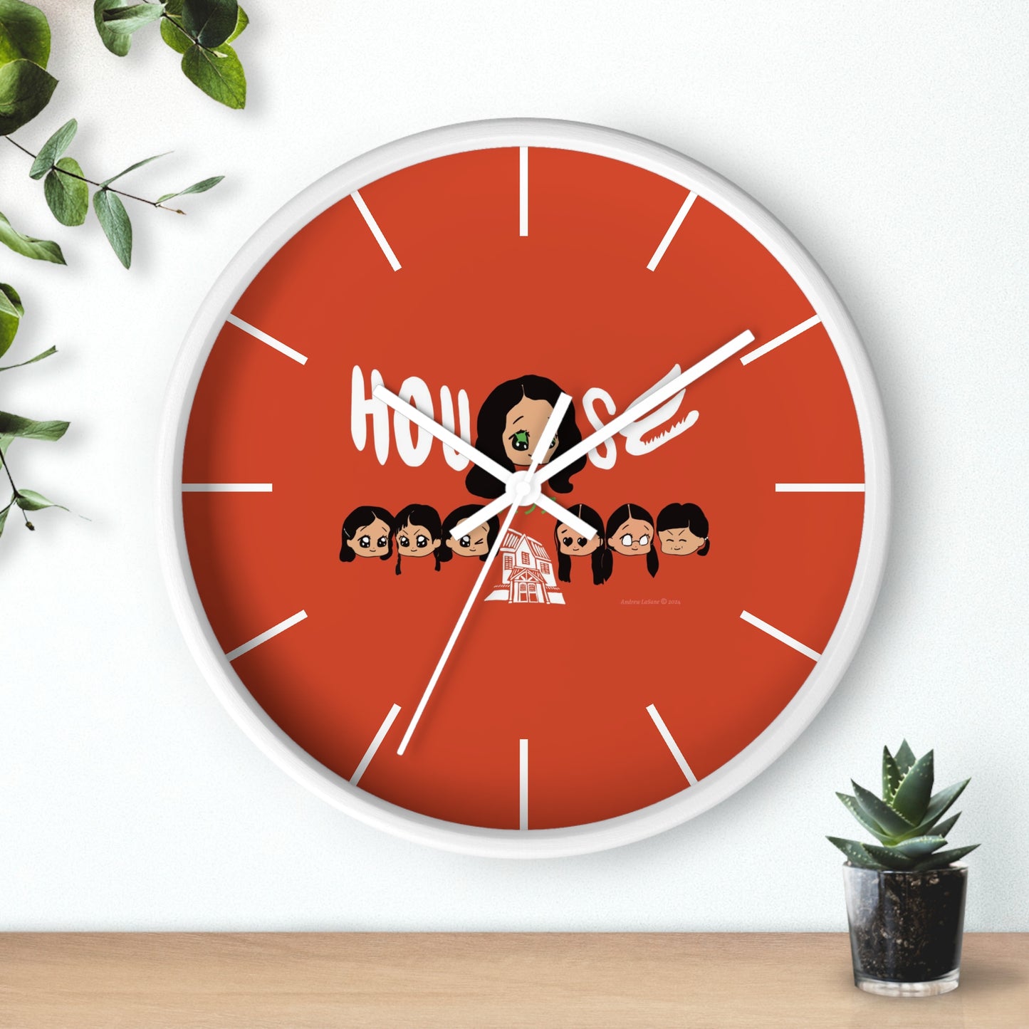 House Hausu 1977 Japanese Horror Movie Chibi Style Wall Clock