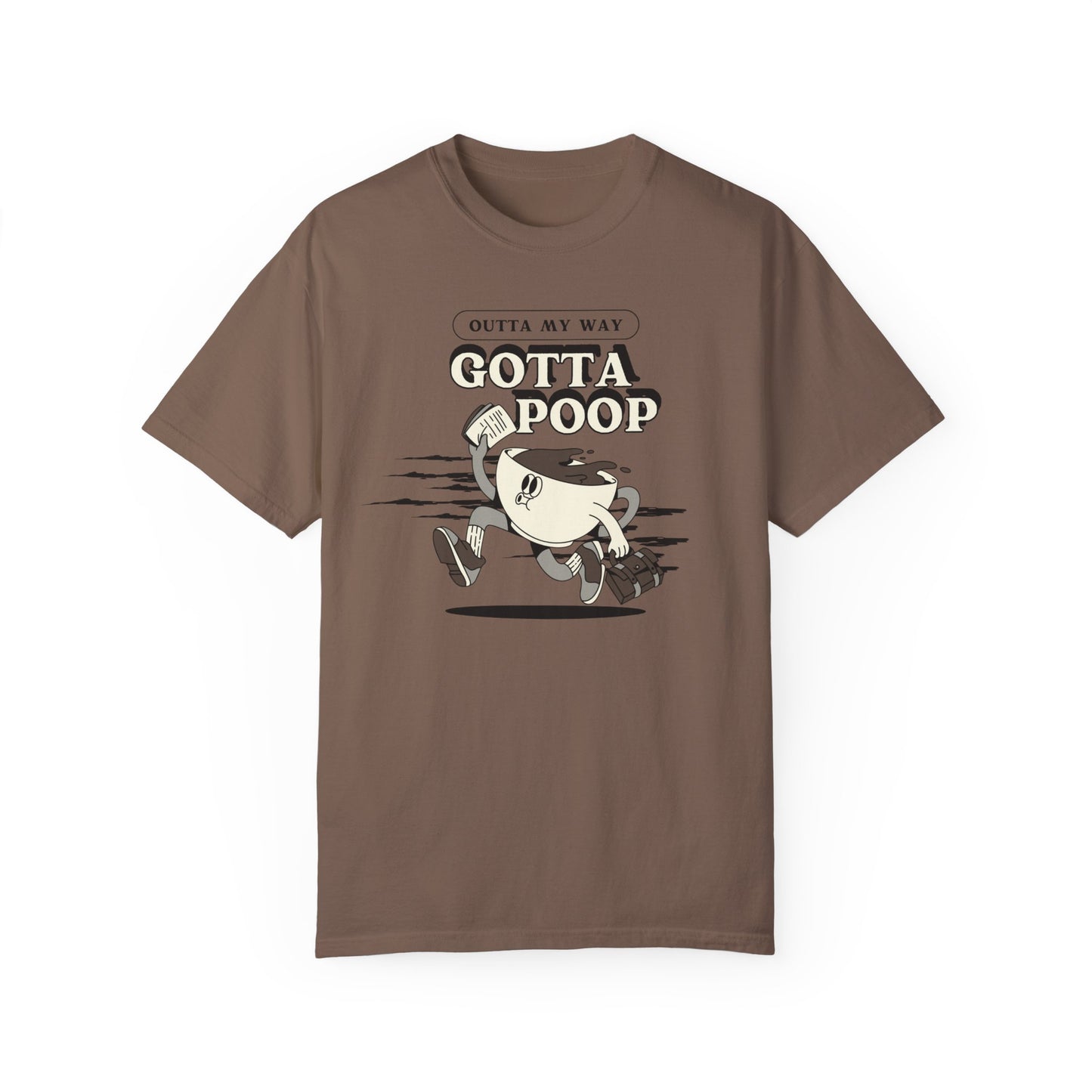 Coffee Retro Graphic Poop T-shirt