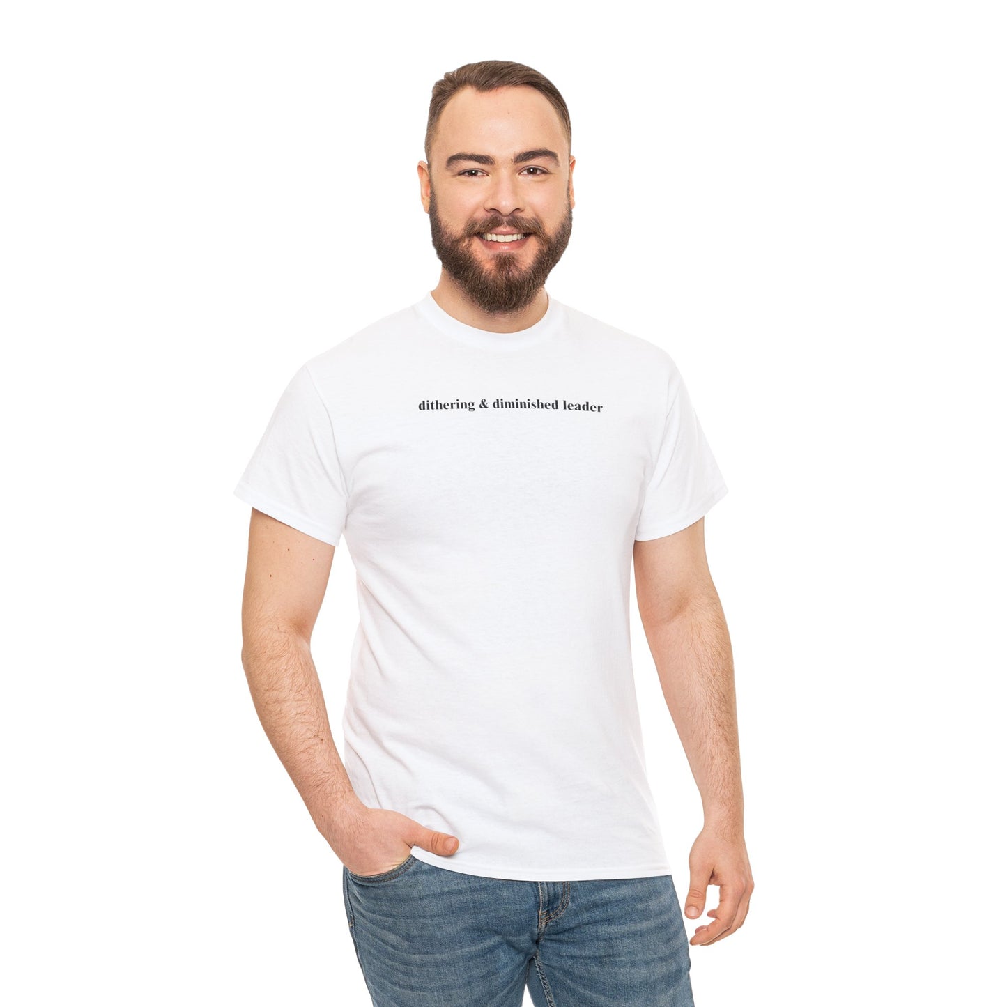 Dithering and Diminishing Leader Unisex Heavy Cotton Tee