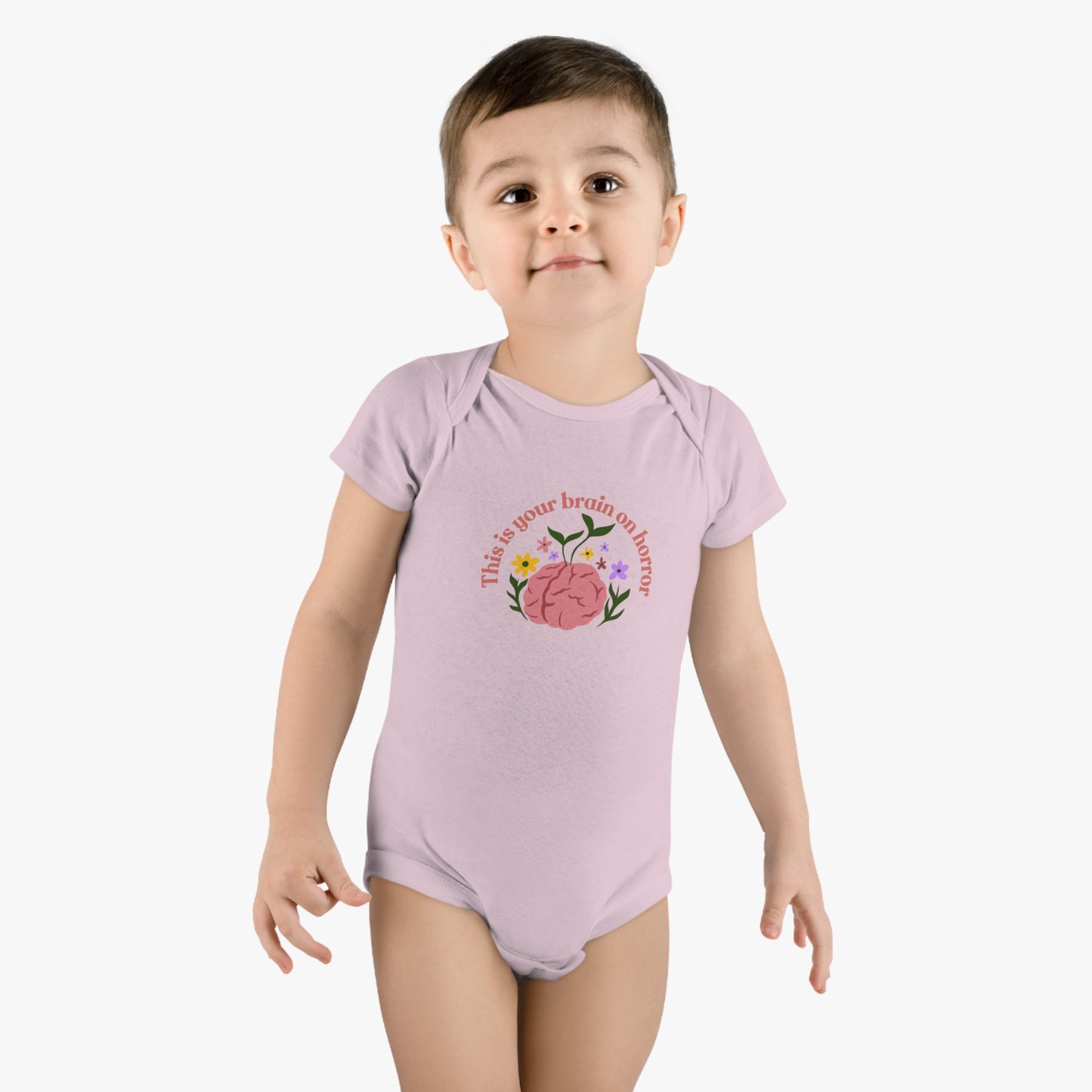 This Is Your Brain on Horror Baby Short Sleeve Onesie®