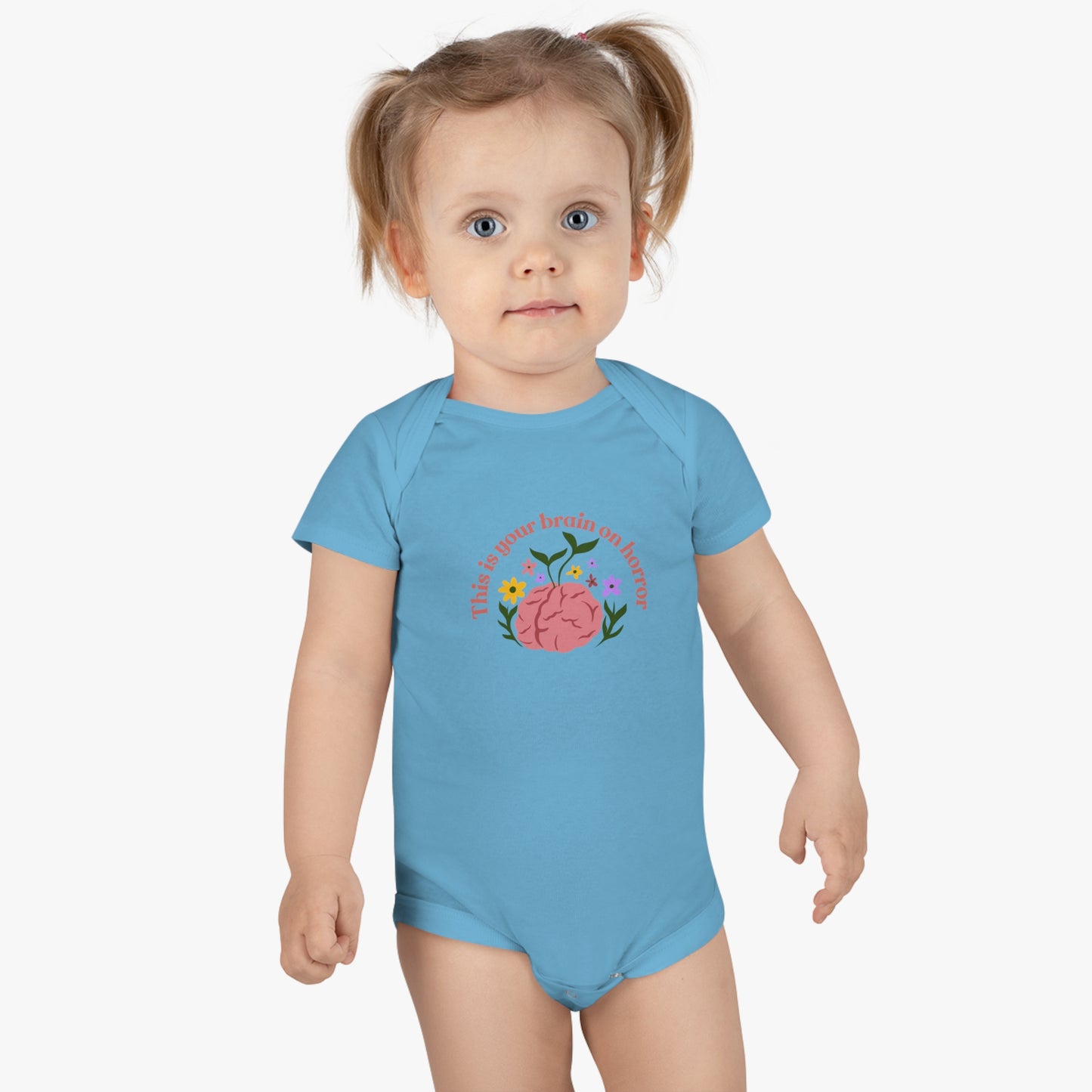 This Is Your Brain on Horror Baby Short Sleeve Onesie®