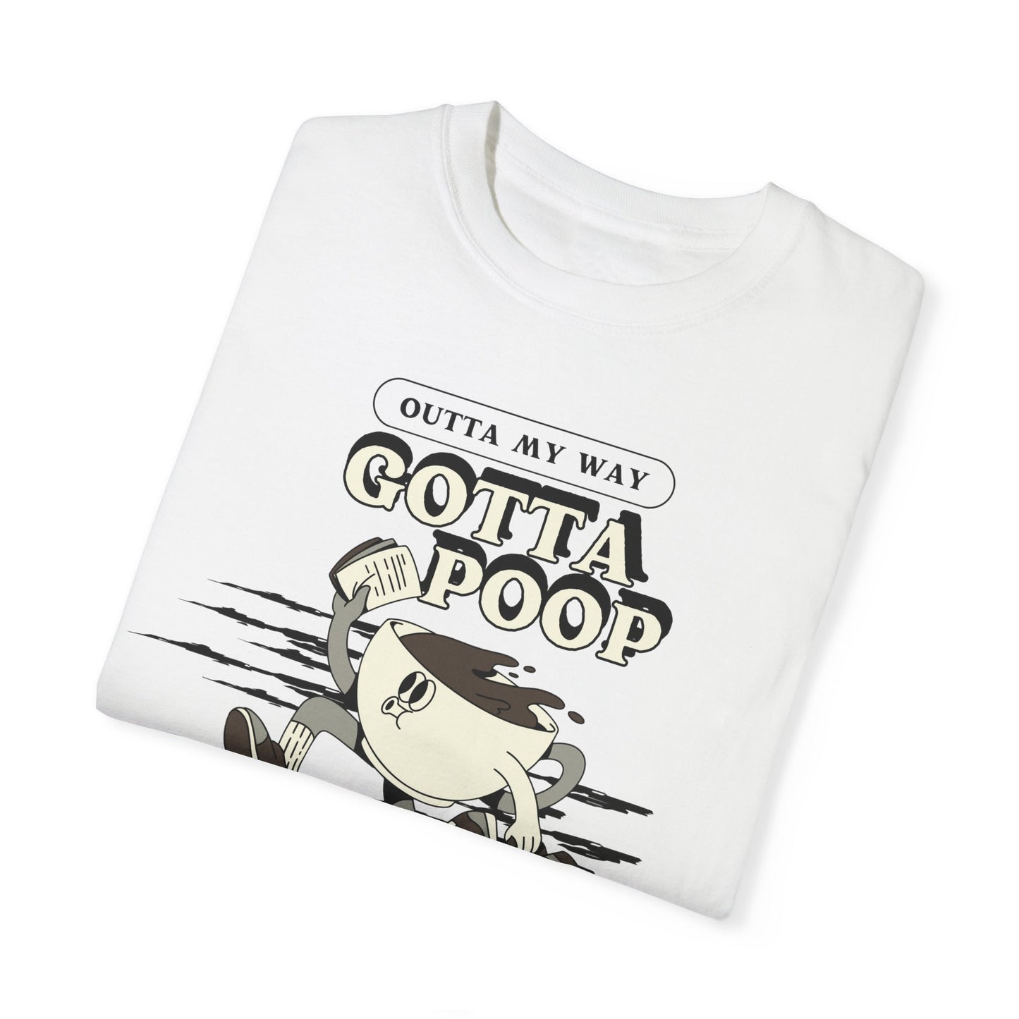 Coffee Retro Graphic Poop T-shirt