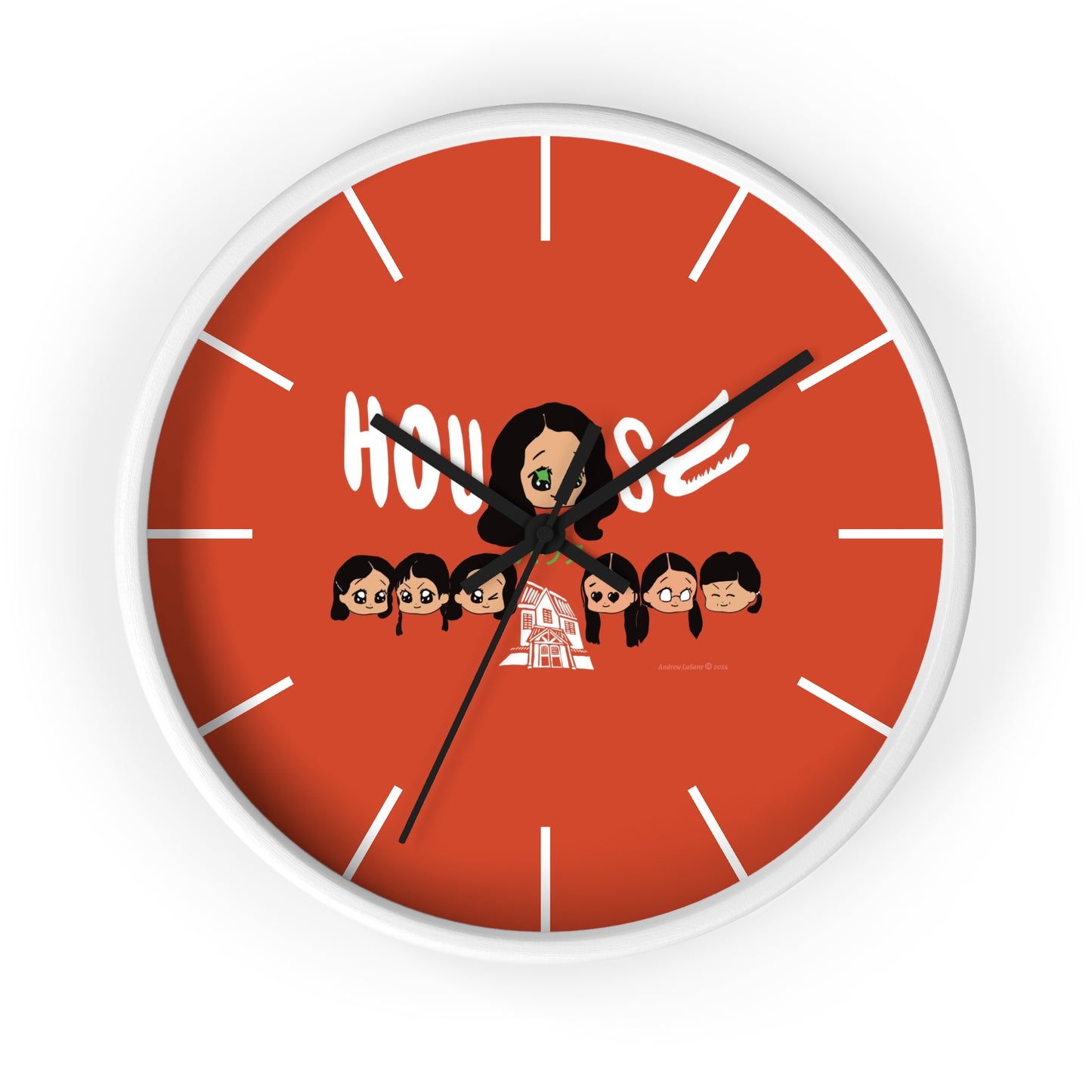 House Hausu 1977 Japanese Horror Movie Chibi Style Wall Clock