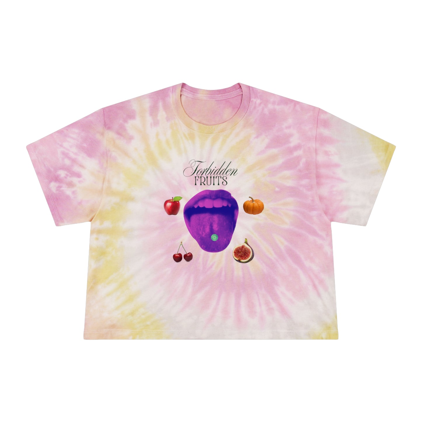 Forbidden Fruits Women's Tie-Dye Festival Crop Tee