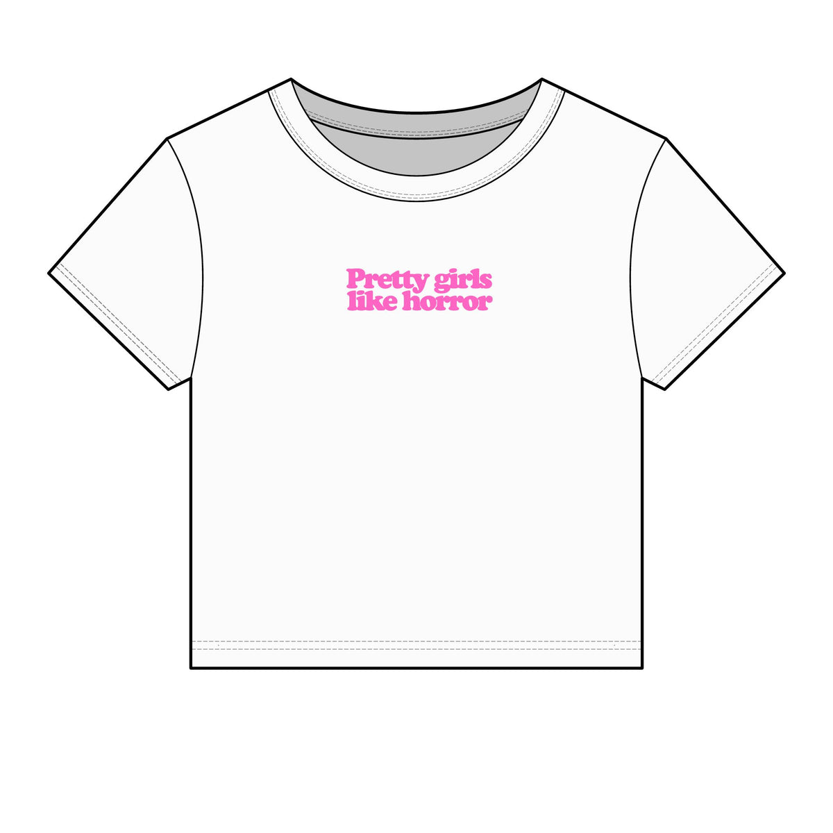 Pretty Girls Like Horror Women's Micro Rib Baby Tee