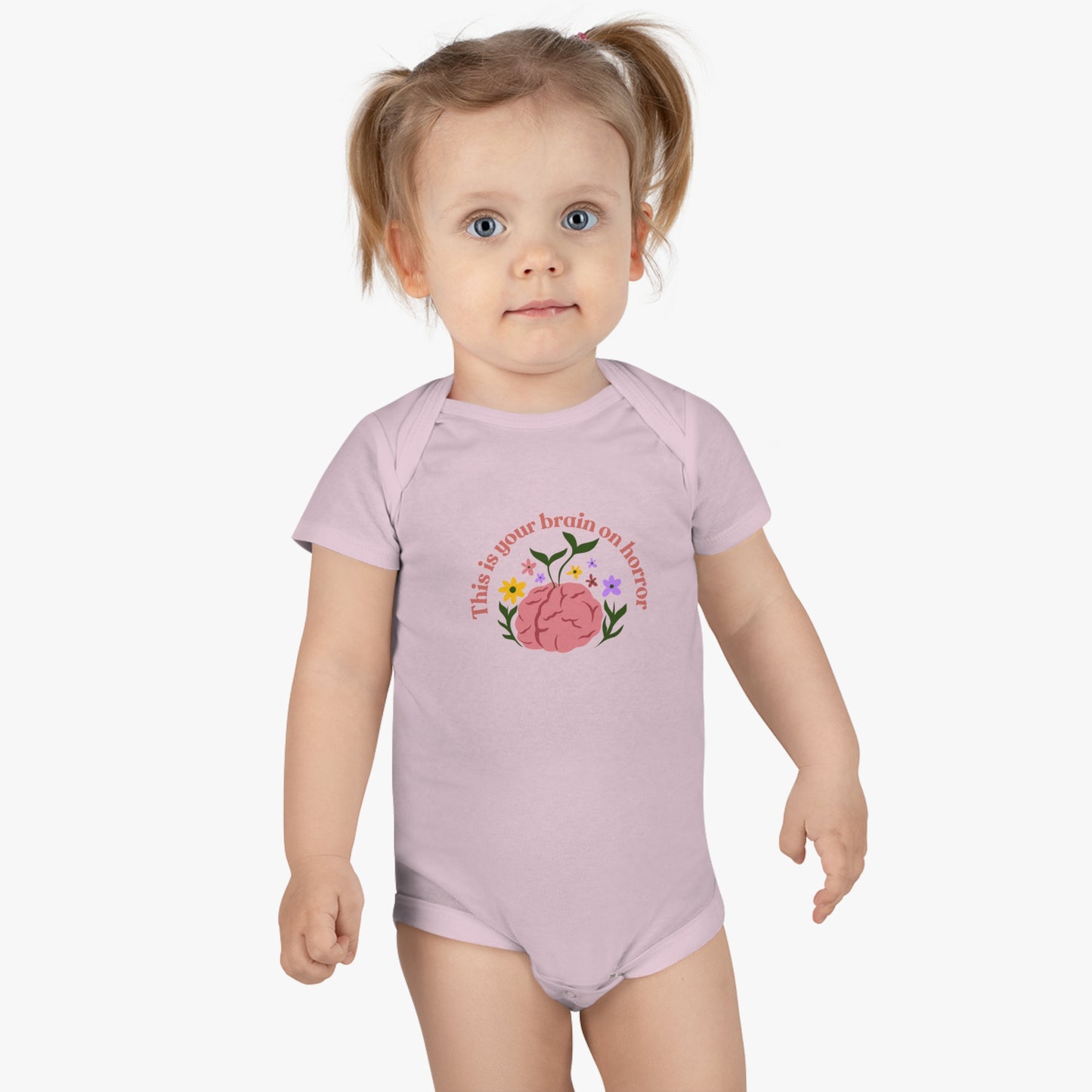 This Is Your Brain on Horror Baby Short Sleeve Onesie®