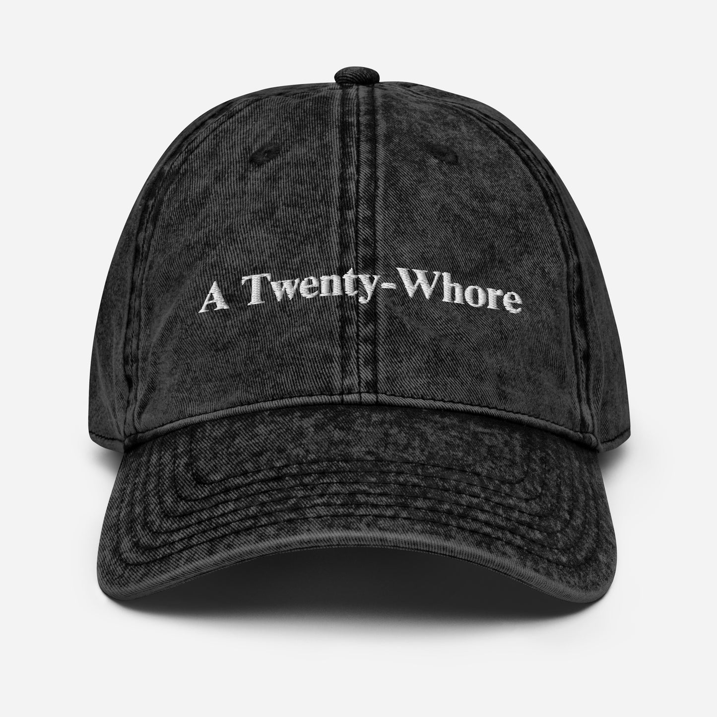 A Twenty-Whore Custom Embroidered Vintage Cotton Twill Cap