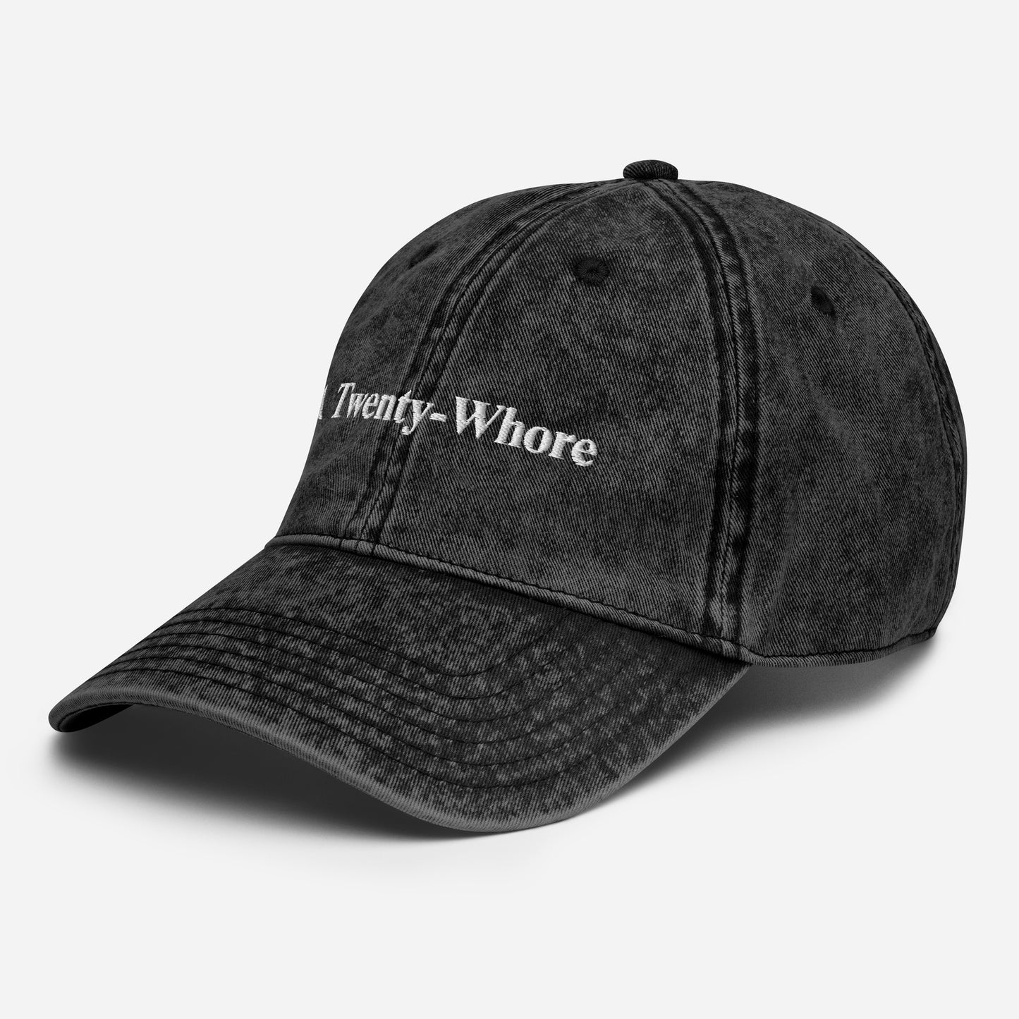 A Twenty-Whore Custom Embroidered Vintage Cotton Twill Cap